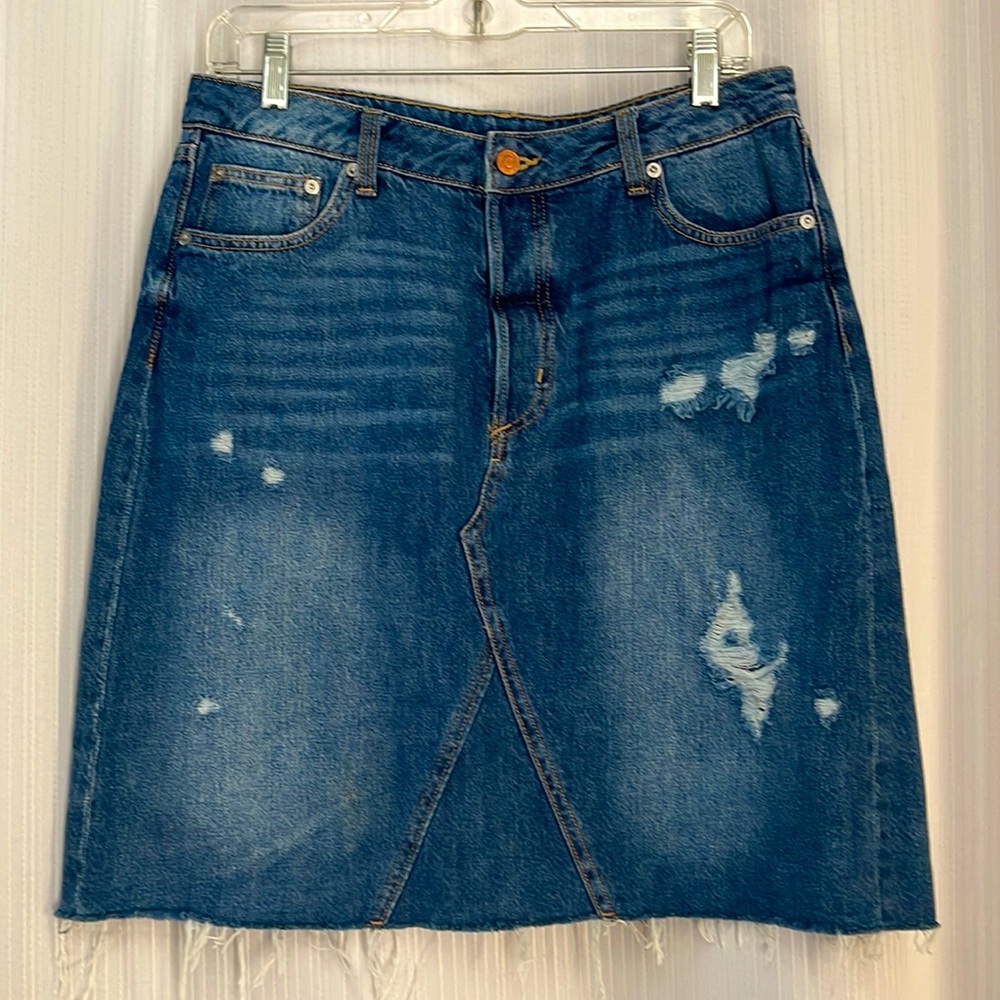 & Denim‎ Jean Midi Skirt
